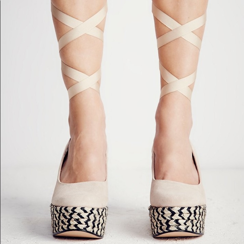 Free People wedge heels!